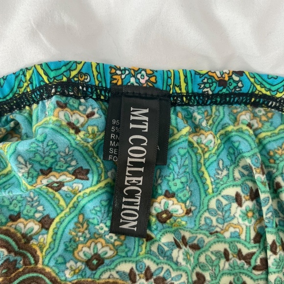 MT Collection Multicolor Jungle Print Dress Sleeveless - Picture 6 of 7